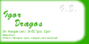igor dragos business card